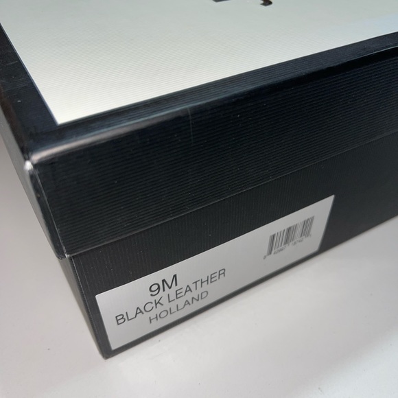 J/Slides NYC Holland Black Leather Platform Sneaker 9 - Picture 5 of 7